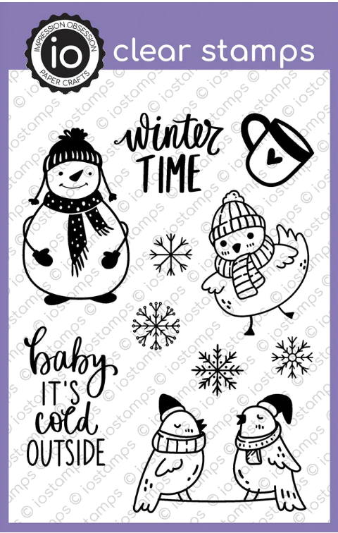 Impression Obsession Clear Stamps Winter Time mc1273