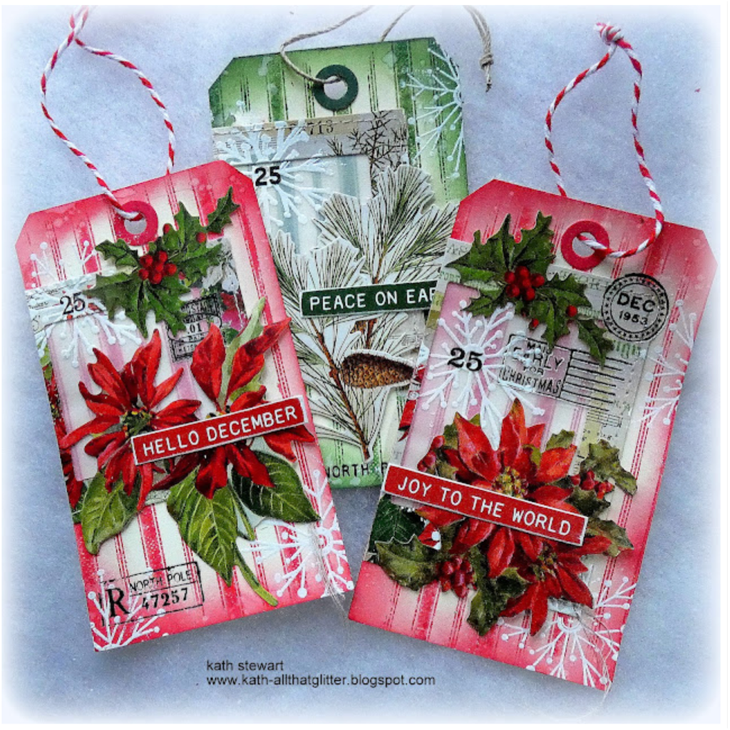 Tim Holtz Cling Rubber Stamps Ticking and Grain cms475 gift tags | color-code:ALT04