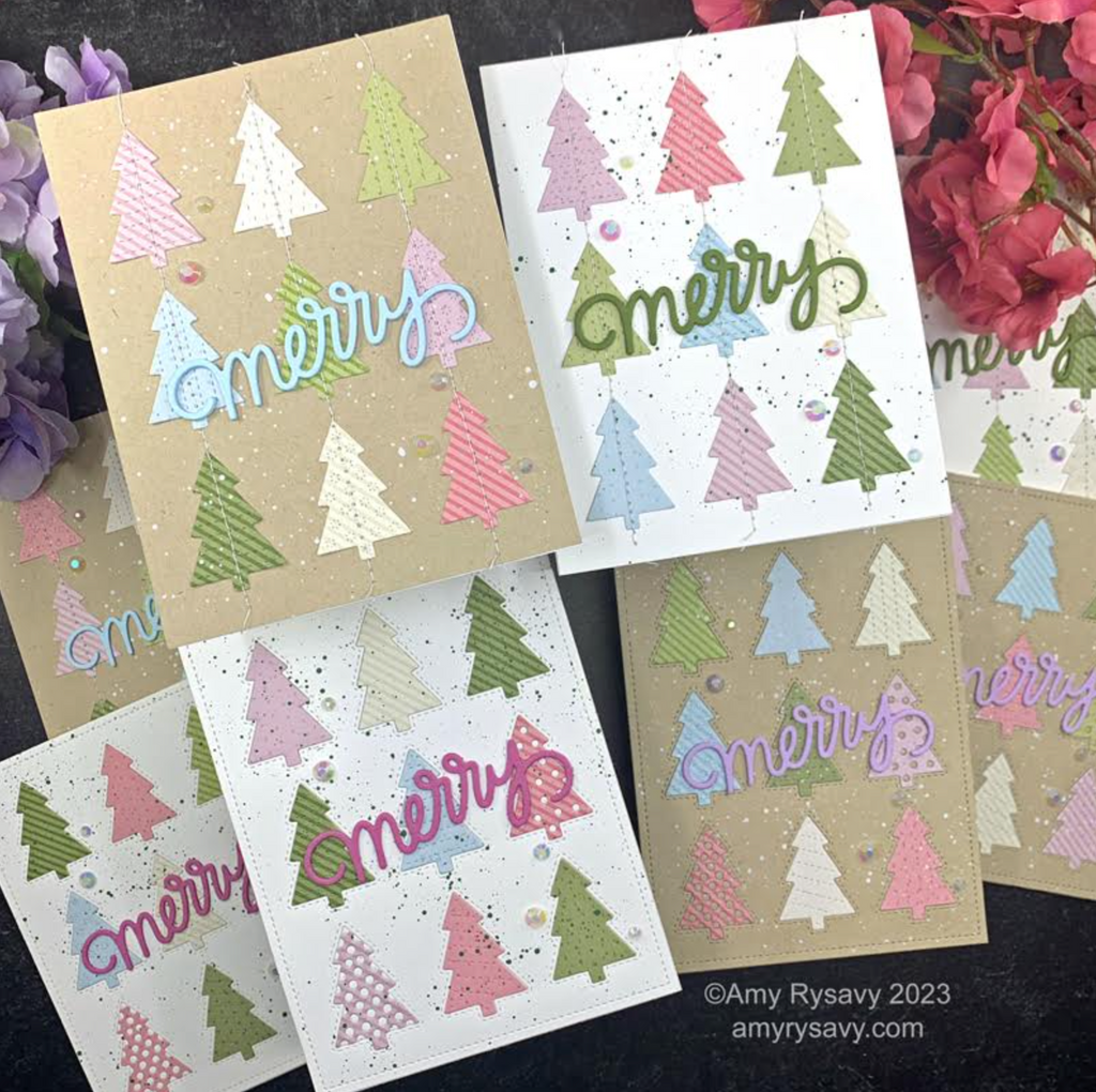 Pretty Pink Posh Tree Cover Dies merry | color-code:ALT03
