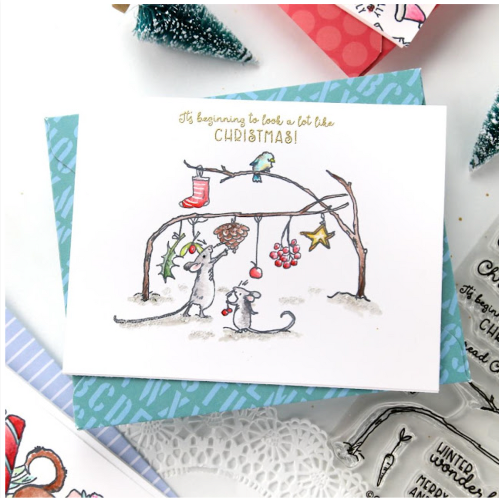 Colorado Craft Company Anita Jeram Christmas Obsessed Clear Stamps aj926 christmas