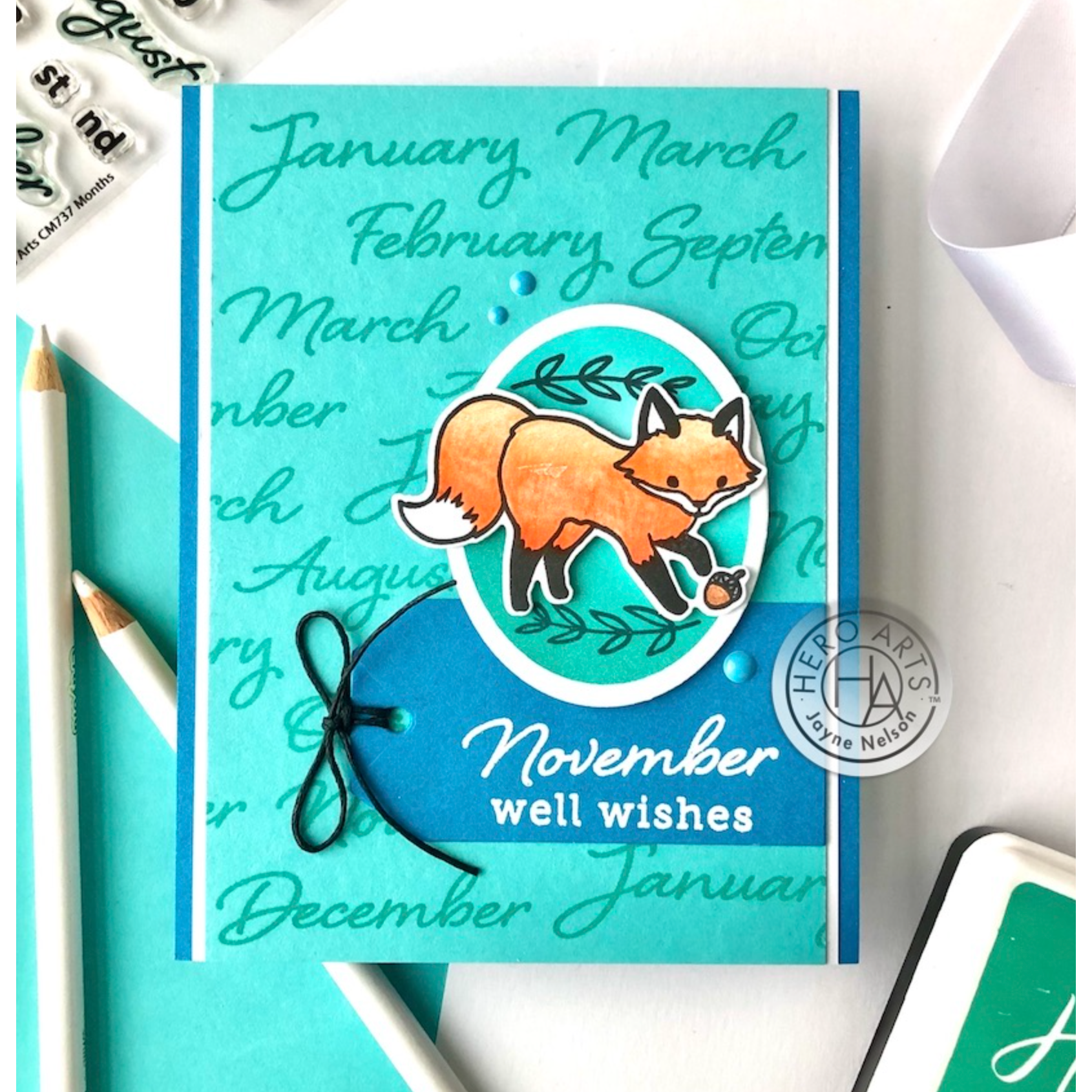 Hero Arts Clear Stamps Months cm737 well wishes