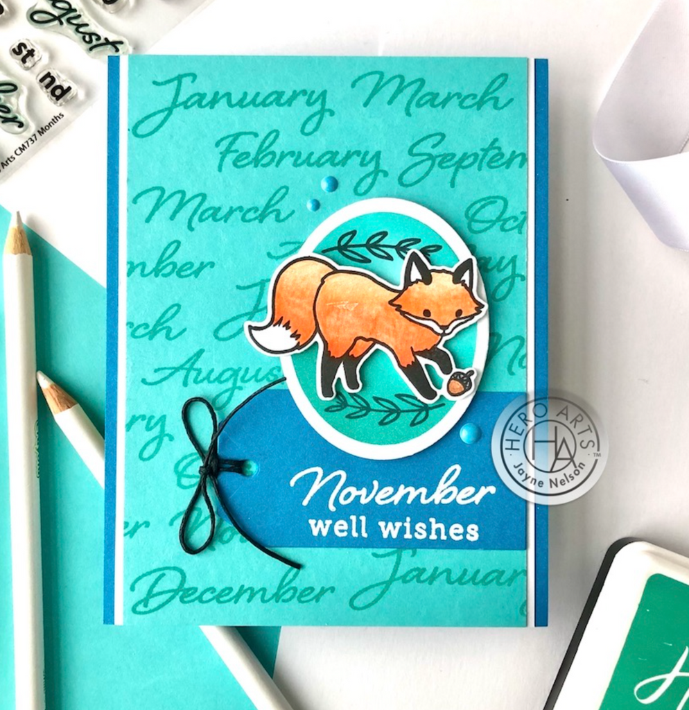 Hero Arts Clear Stamps Months cm737 well wishes