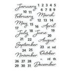 Hero Arts Clear Stamps Months cm737