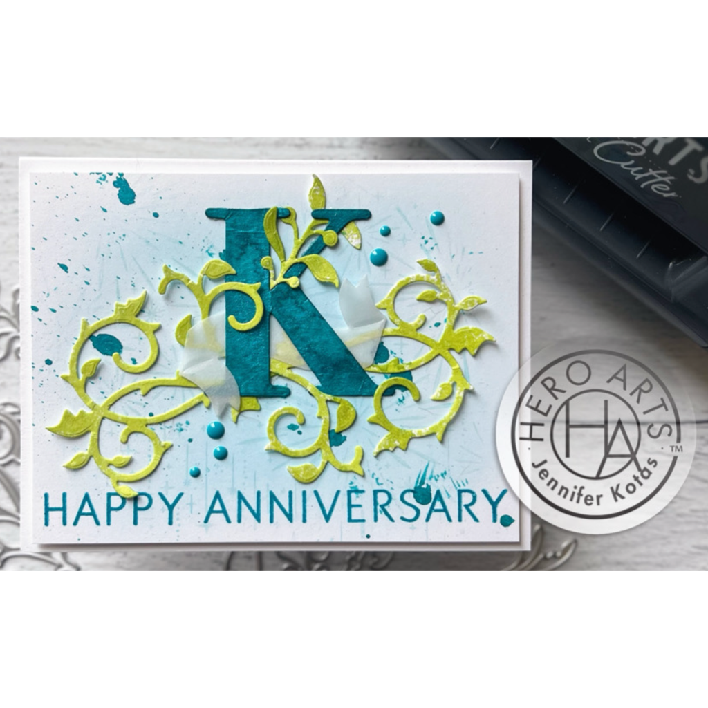 Hero Arts Fancy Cuts Dies Decorative Accents df172 anniversary
