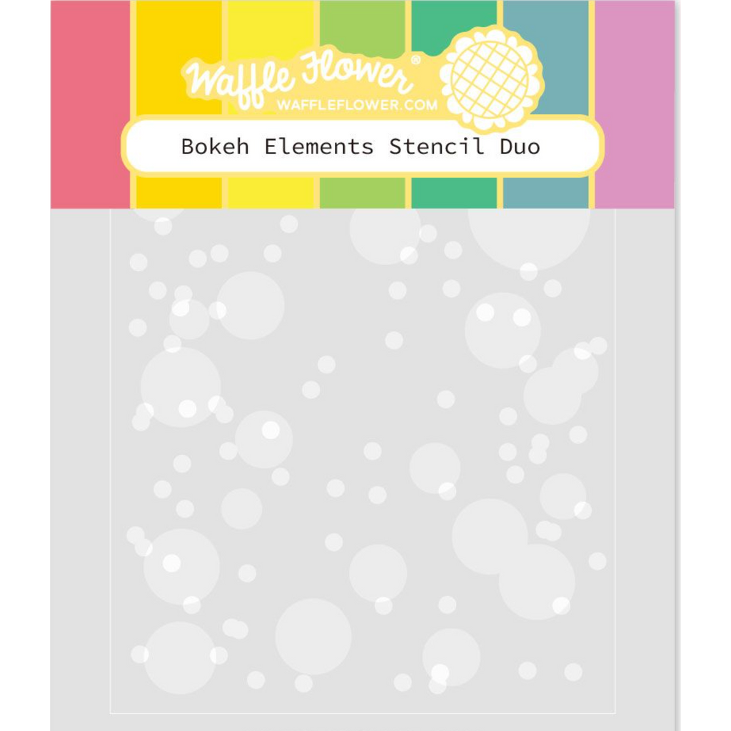 Waffle Flower Bokeh Elements Stencil Duo 421595