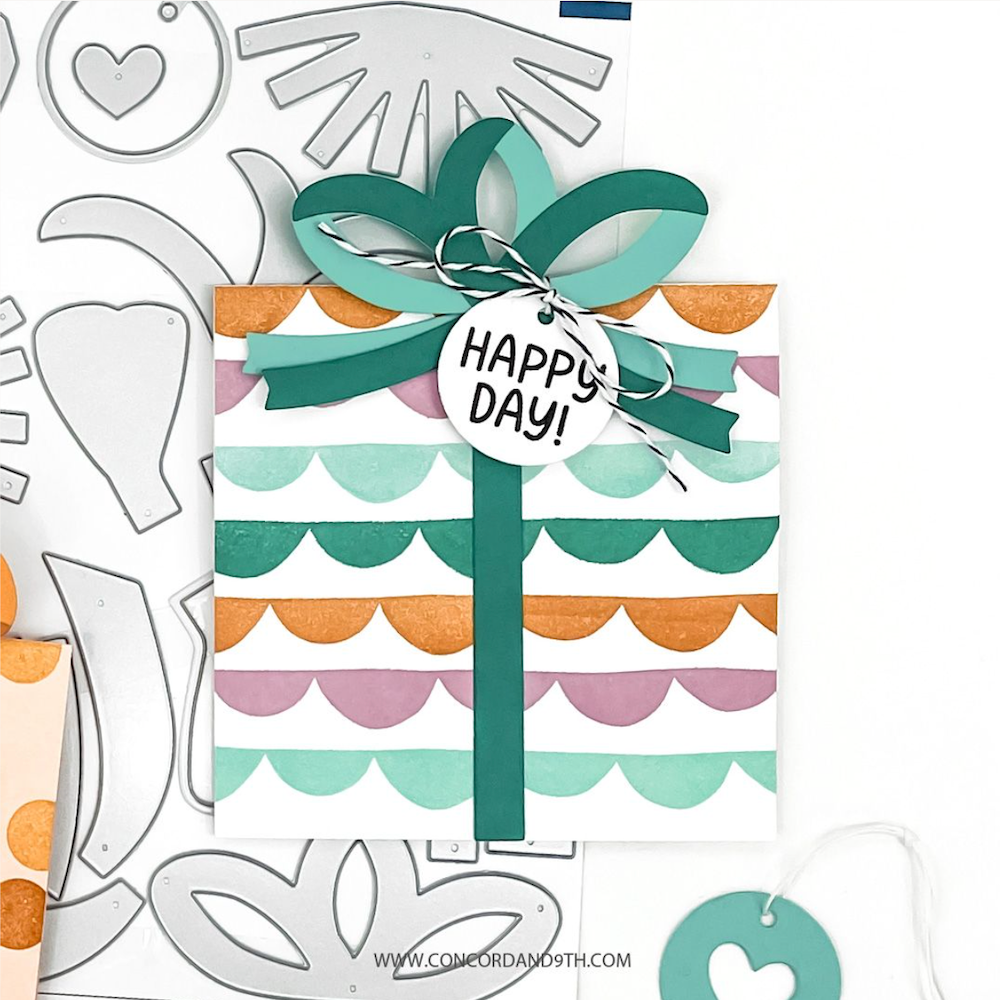 Concord & 9th All Wrapped Up Clear Stamp Set 11945 happy