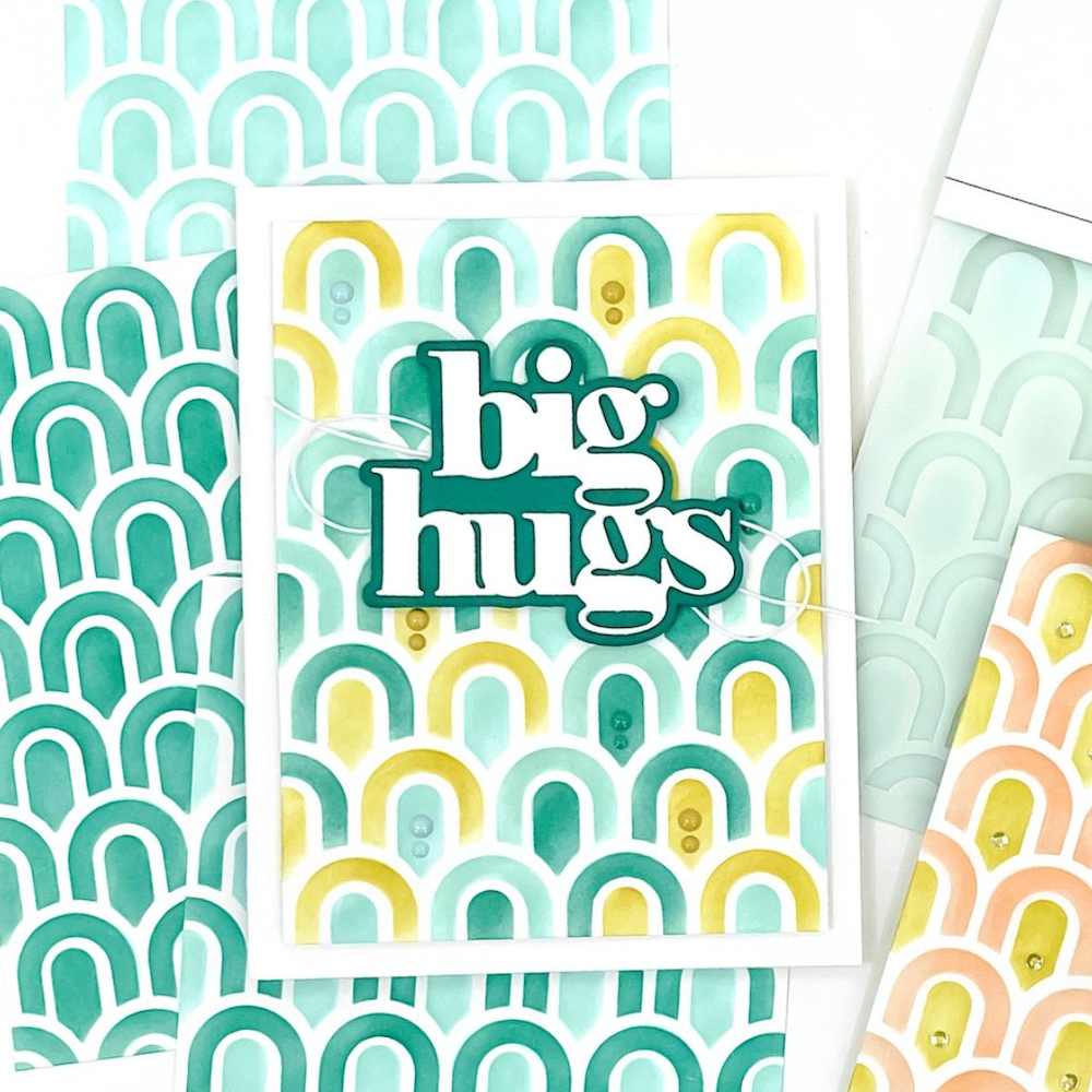Concord & 9th Deco Stencil Set 11948 hugs