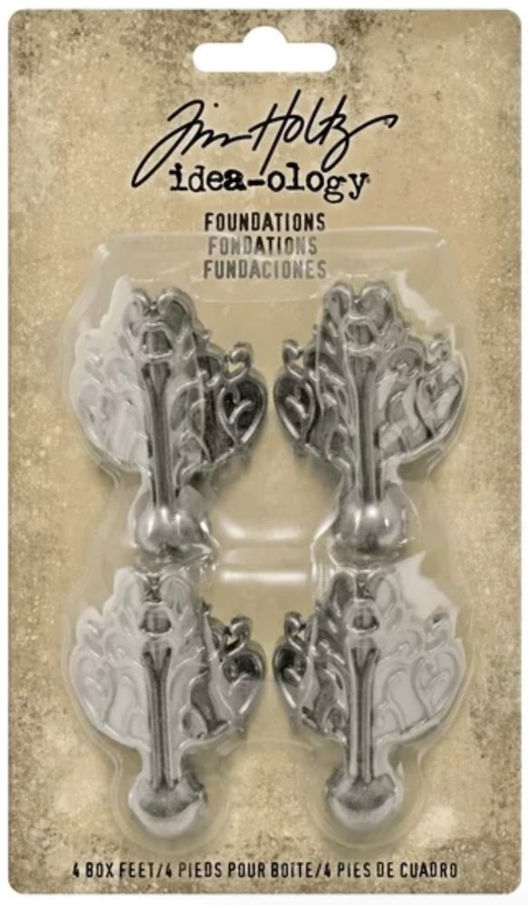 Tim Holtz Idea-ology FOUNDATIONS Metal Box Feet Foundation TH92821 