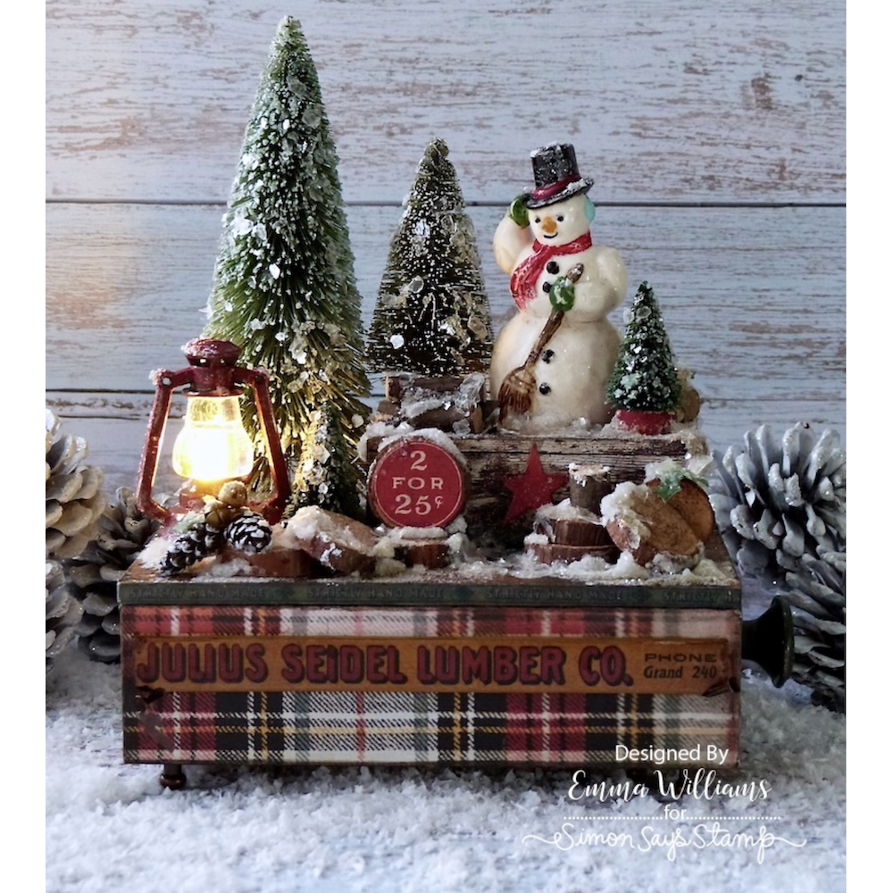 Tim Holtz Idea-ology 2023 Christmas Salvaged Figures Large th94361 Emma w | color-code:ALT01