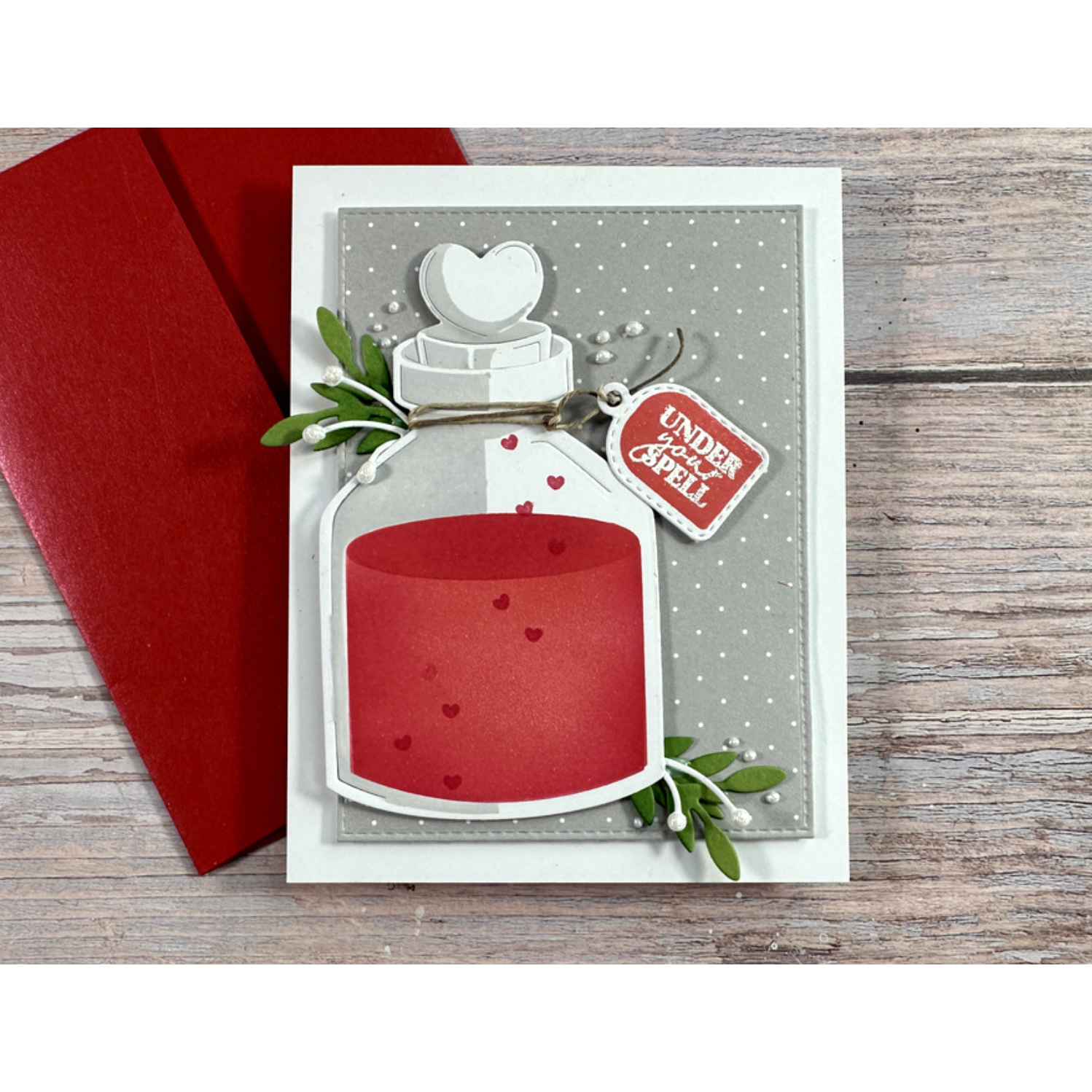 Waffle Flower Love Potion Die n Stencil 421592 pretty bottle | color-code:ALT01