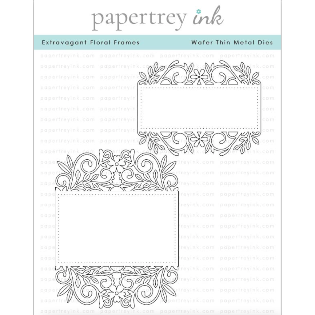 Papertrey Ink Extravagant Floral Frames Dies pti-0738