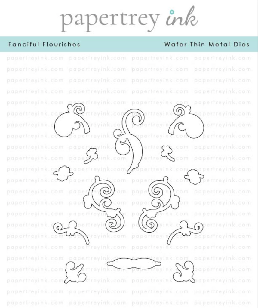 Papertrey Ink Fanciful Flourishes Dies pti-0735