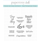 Papertrey Ink Forever and Always Sentiments Clear Stamps 1555