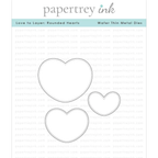 Papertrey Ink Love to Layer Rounded Hearts Dies pti-0740