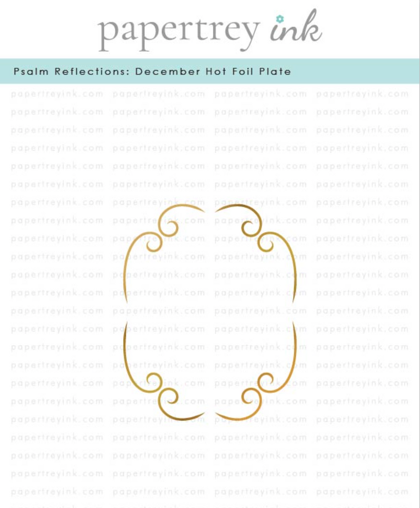 Papertrey Ink Psalm Reflections December Hot Foil Plate ptif-0019