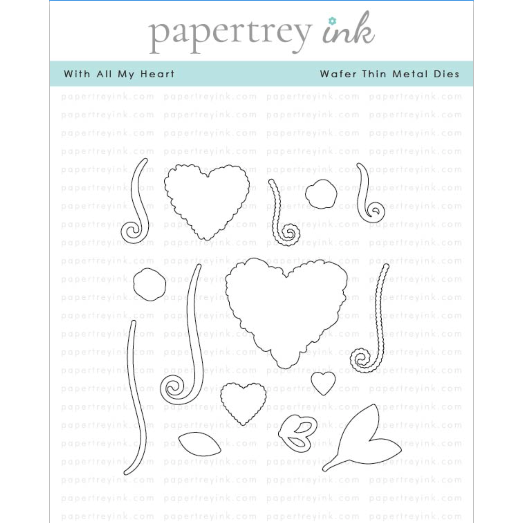 Papertrey Ink With All My Heart Dies pti-0733