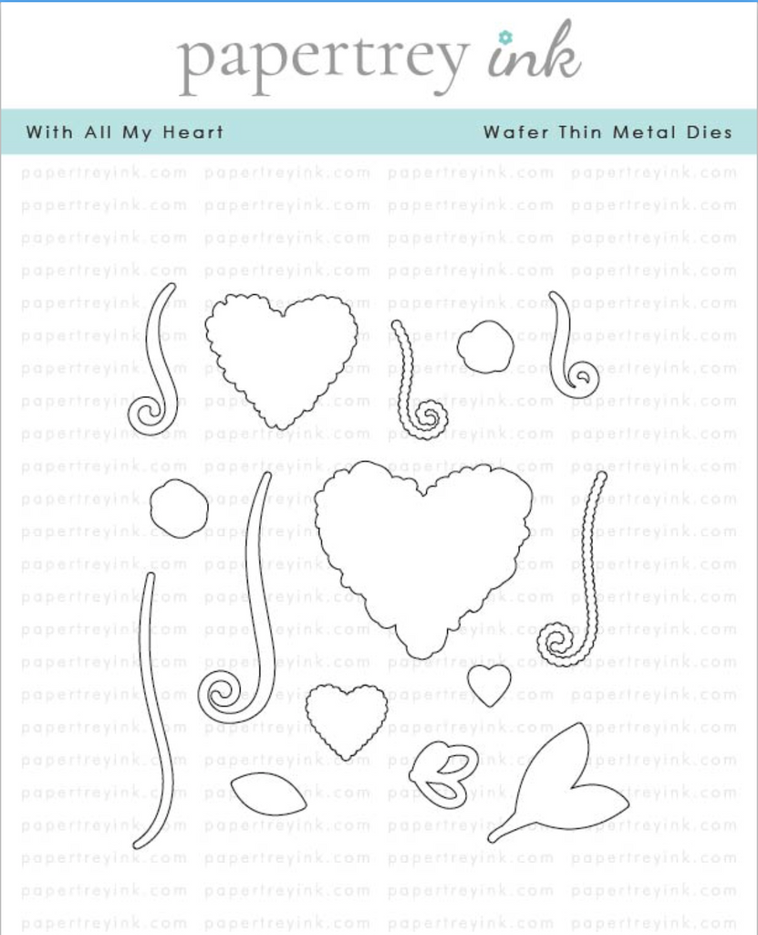 Papertrey Ink With All My Heart Dies pti-0733