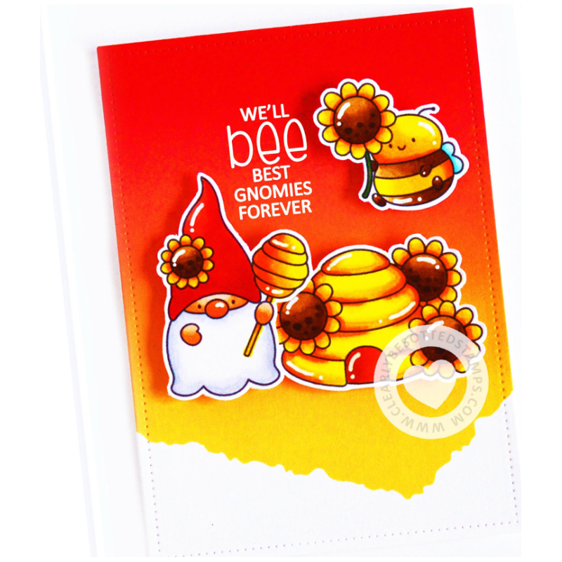 Clearly Besotted Bee My Gnomie Clear Stamps cbsbe446 bee hive