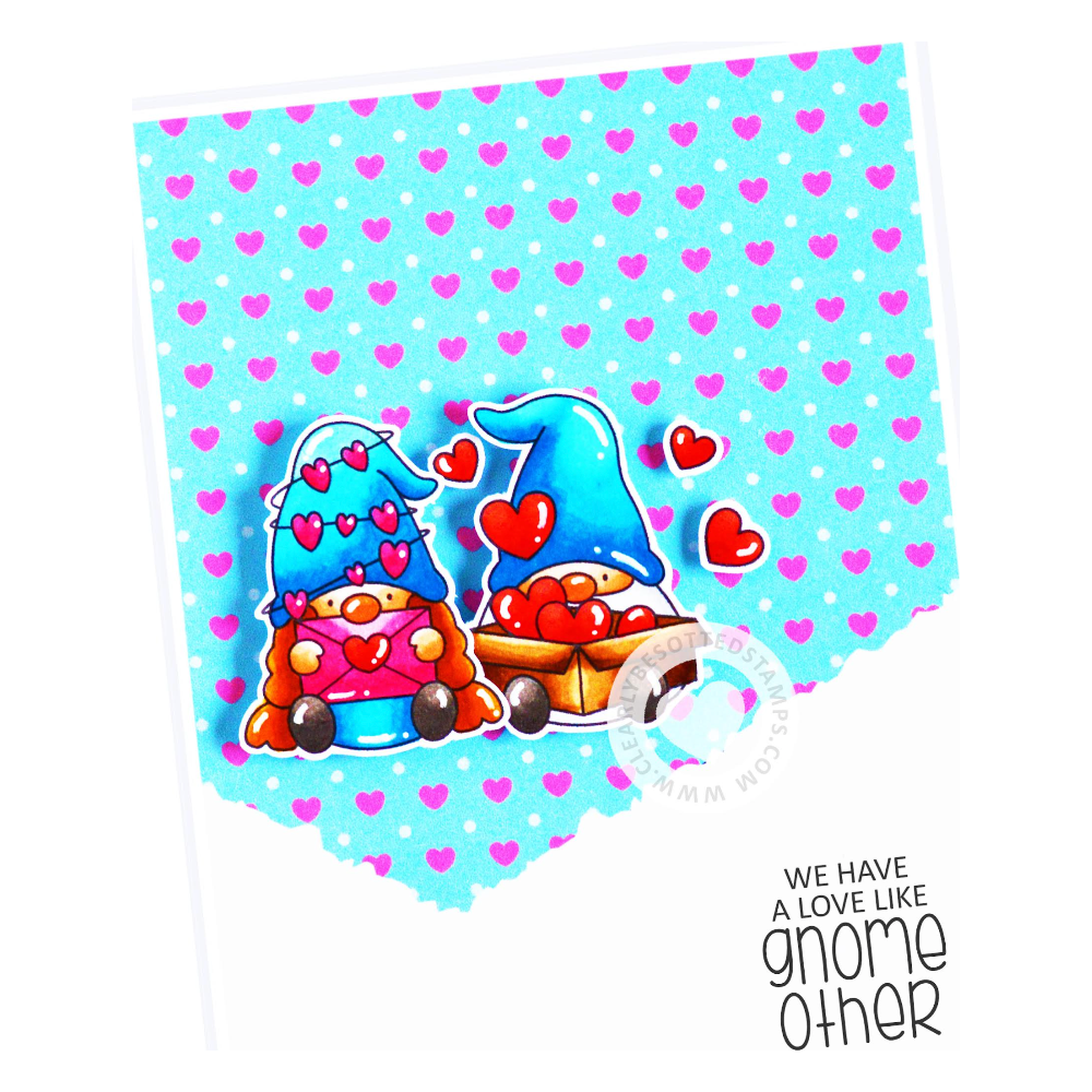 Clearly Besotted Love Like Gnome Other Clear Stamps cbslo447 cute gnomes