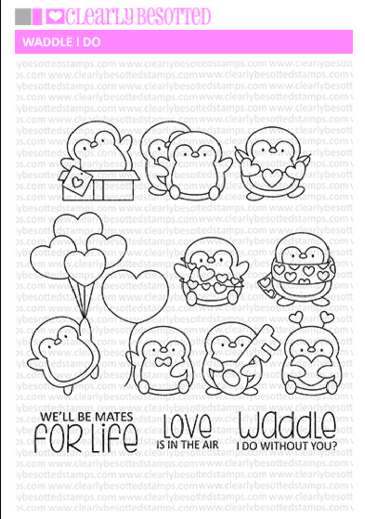 Clearly Besotted Waddle I Do Clear Stamps cbswa455