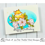 The Rabbit Hole Designs Mindful Magnolias Dies trh-223d happy birthday