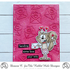 The Rabbit Hole Designs Cupid Clarence Die trh-229d sending love