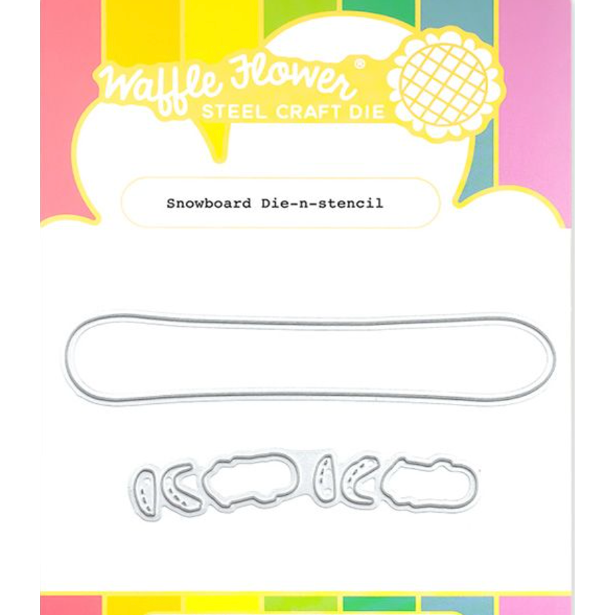Waffle Flower Snowboard Die n Stencil 421626