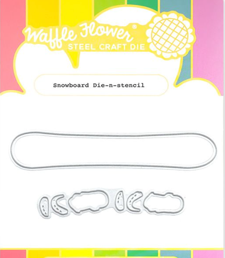 Waffle Flower Snowboard Die n Stencil 421626