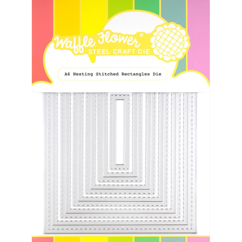 Waffle Flower A6 Stitched Rectangles Dies 421634