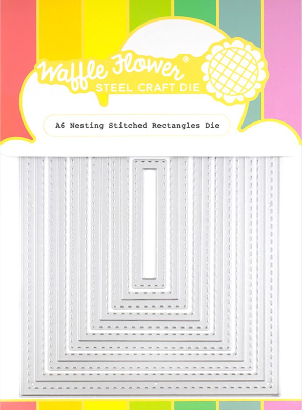 Waffle Flower A6 Stitched Rectangles Dies 421634