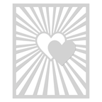 Hero Arts Heart Burst Stencil sa271