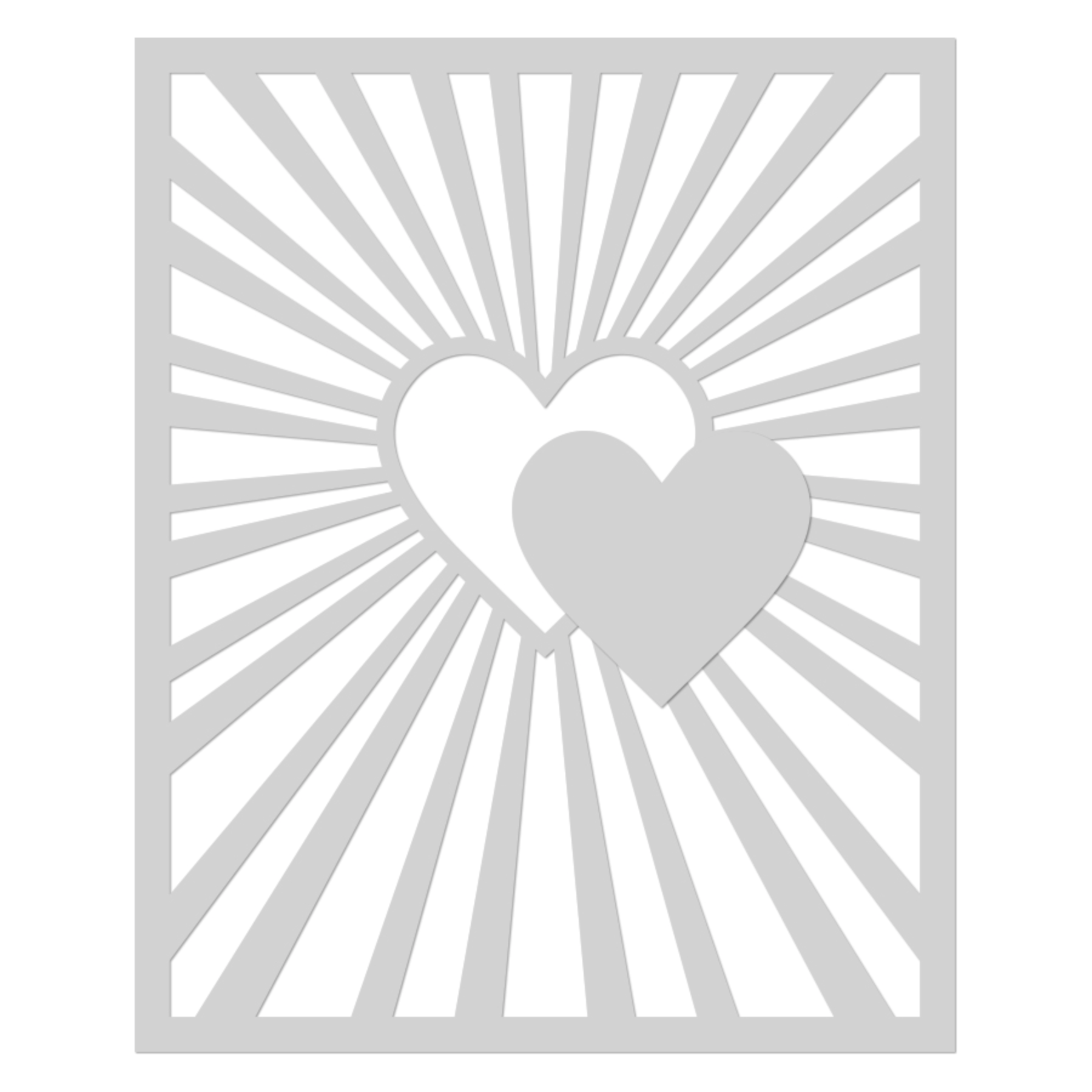 Hero Arts Heart Burst Stencil sa271