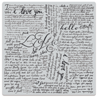 Hero Arts Cling Stamp Ode to Andy Warhol Script Bold Prints cg933