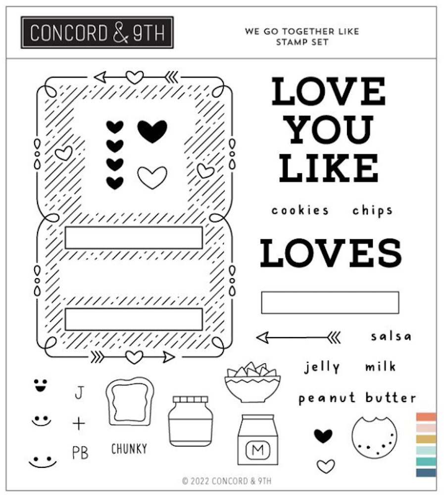 Concord & 9th We Go Together You Stamp and Die Bundle stamp