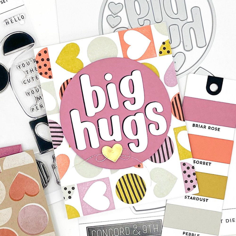 Concord & 9th Pop Heart Die Set 11967 hugs
