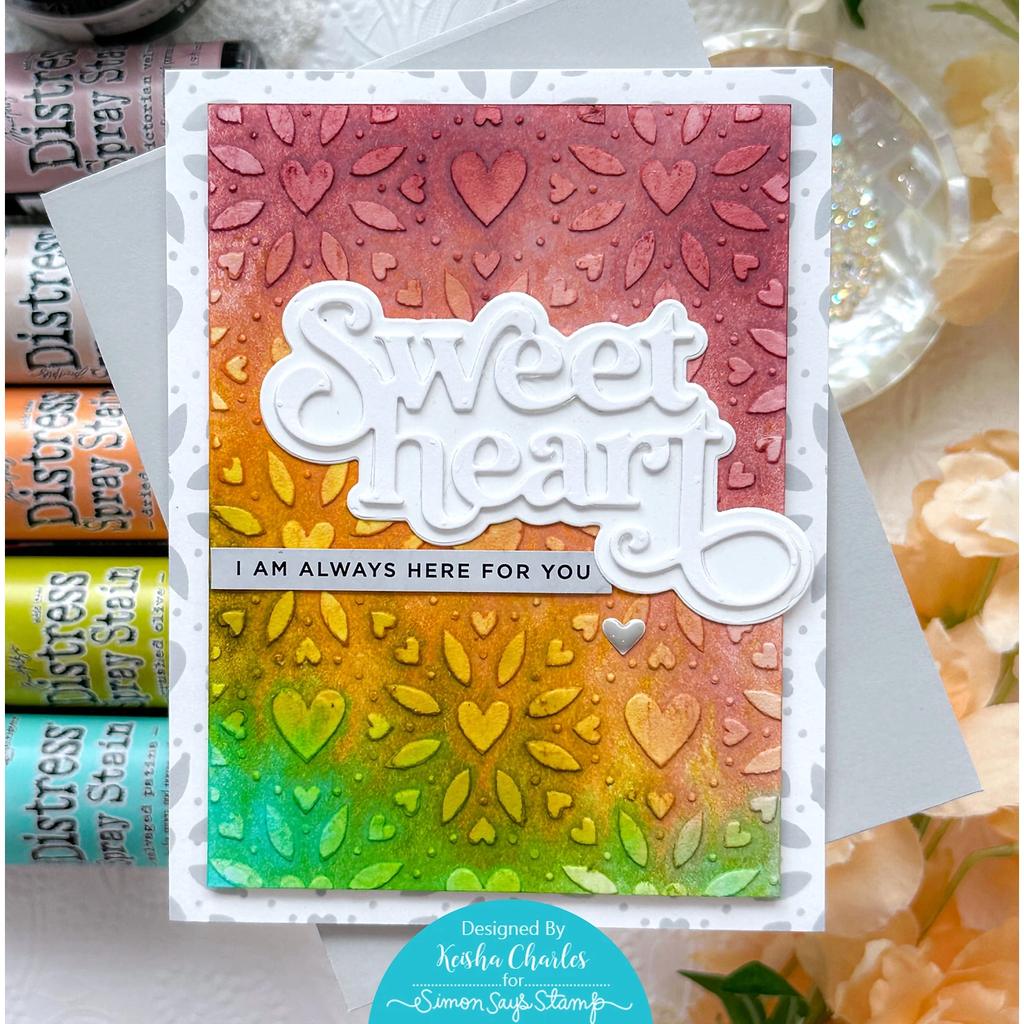 Tim Holtz Distress Spray Stain Dried Marigold Ranger TSS42235 Valentines Support Card | color-code:ALT02