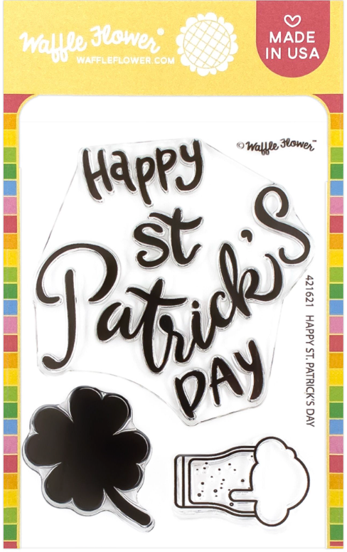 Waffle Flower Happy St. Patrick's Day Clear Stamps 421621