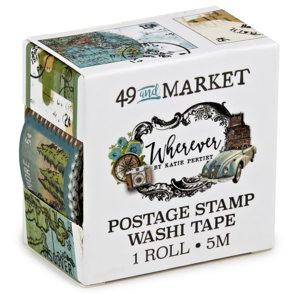 49 and Market Wherever Postage Washi Tape whe-26153