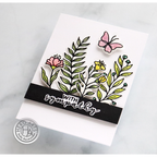 Hero Arts Love With Sympathy Clear Stamp and Die Set sb378 with sympathy