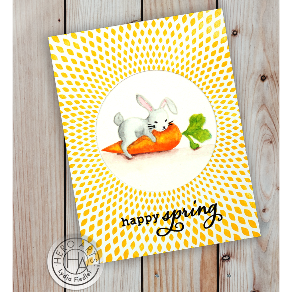 Hero Arts Spring Bunny Clear Stamp and Die Set sb388 happy spring