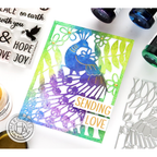 Hero Arts Peacock Cover Plate Die df194