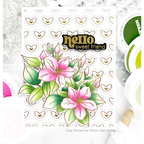 Altenew Sweet Jasmine Dies alt8835 heart background