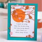 Sizzix Woodland Cardfront Thinlits Dies 666252 birds sing
