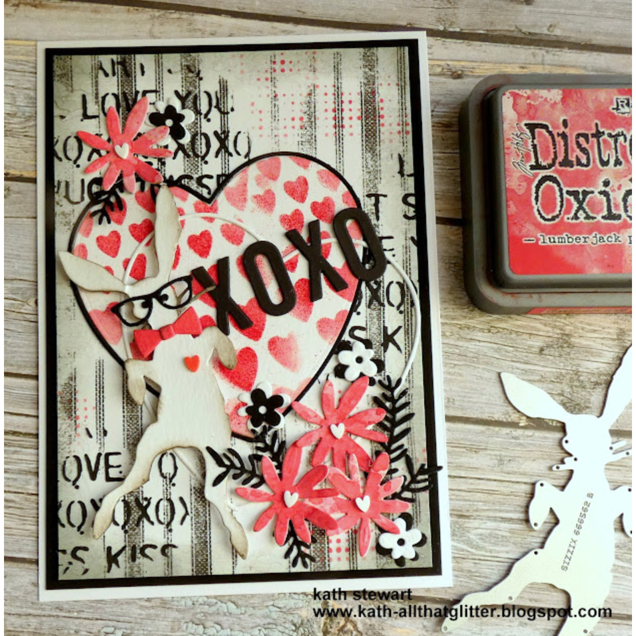 Tim Holtz Sizzix Vault Bunny + Chick Thinlits Dies 666561 glasses | color-code:ALT01