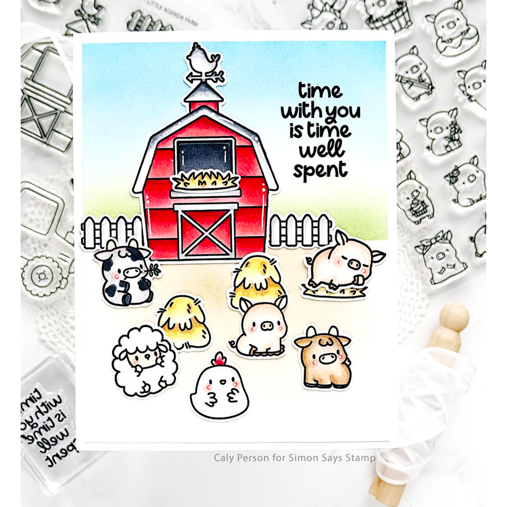 Mama Elephant Little Pig Agenda Creative Cuts Steel Dies red barn | color-code:ALT01