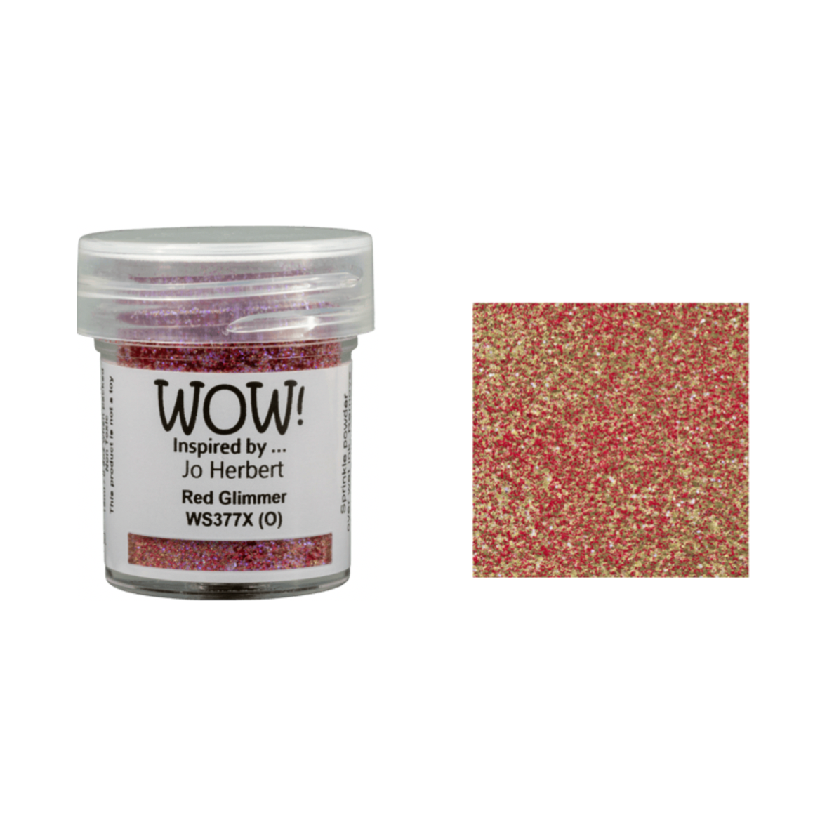 WOW Embossing Powder Glitter Red Glimmer ws377x