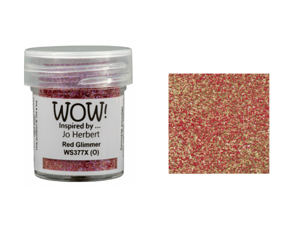 WOW Embossing Powder Glitter Red Glimmer ws377x