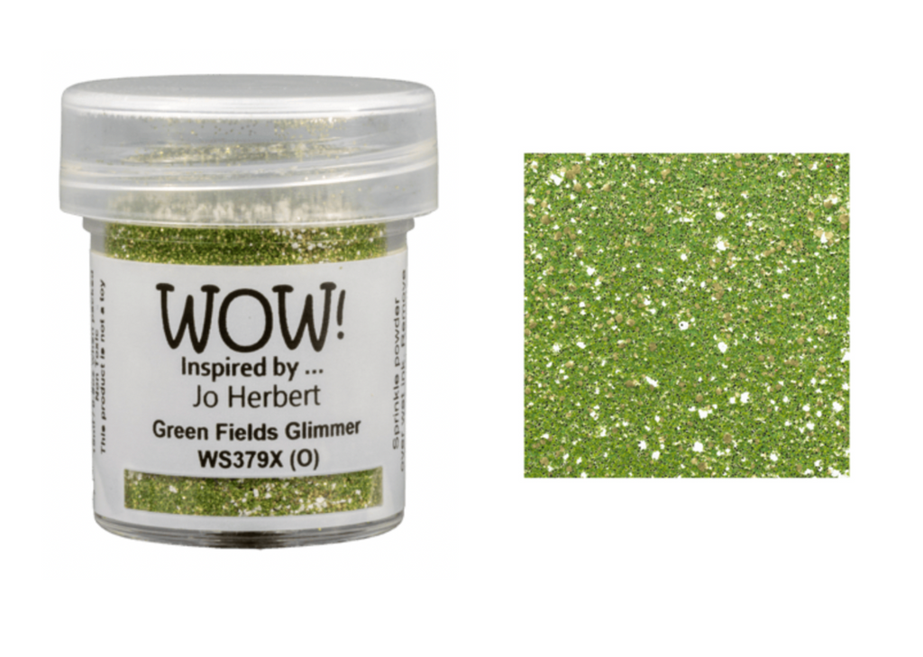 WOW Embossing Powder Glitter Green Fields Glimmer ws379x
