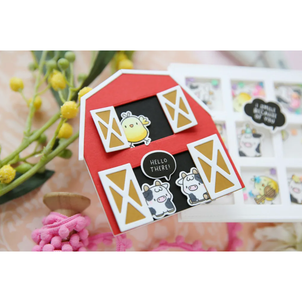 Mama Elephant Farm House Creative Cuts Steel Dies red barn | color-code:ALT03