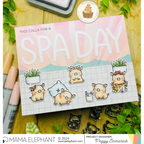 Mama Elephant Little Pig Agenda Creative Cuts Steel Dies spa day